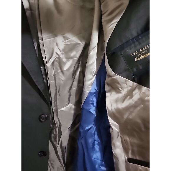 TED BAKER LONDON Endurance Jarrow CT Sport Coat Blazer 100% Wool Gray MENS 44L - Picture 9 of 12